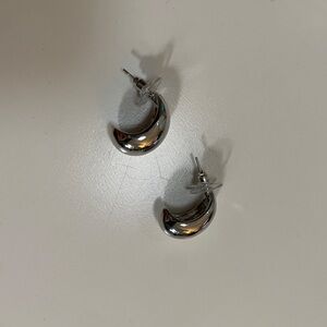 Silver Curl Earrings